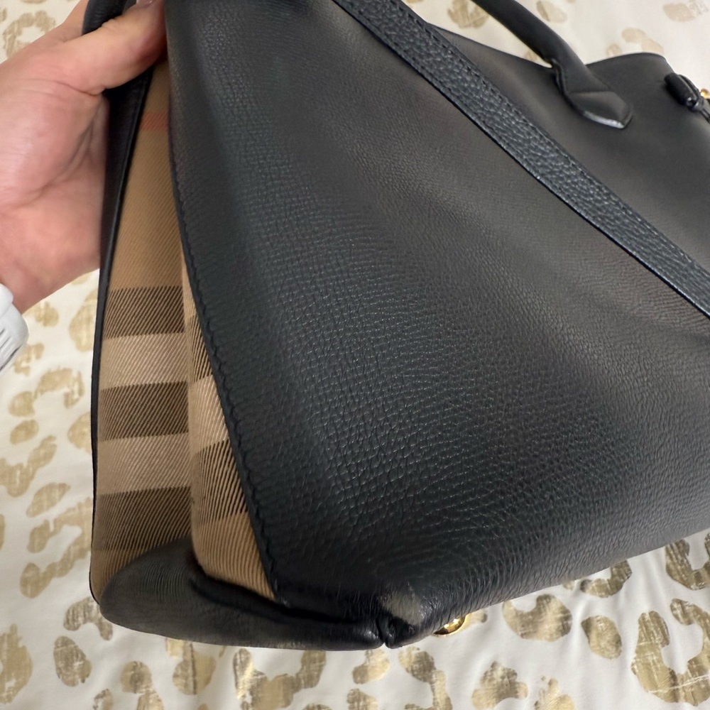 Burberry Black Leather Satchel - Picture 5 of 16